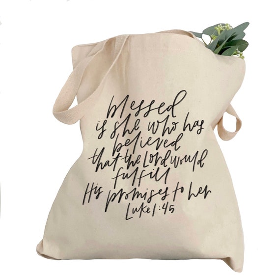 thumbnail image 2 of Seashell Bible Verse Canvas Tote Bag - Inspirational Scripture Beach Bag For Women, 14x16 Inch 2 of 12