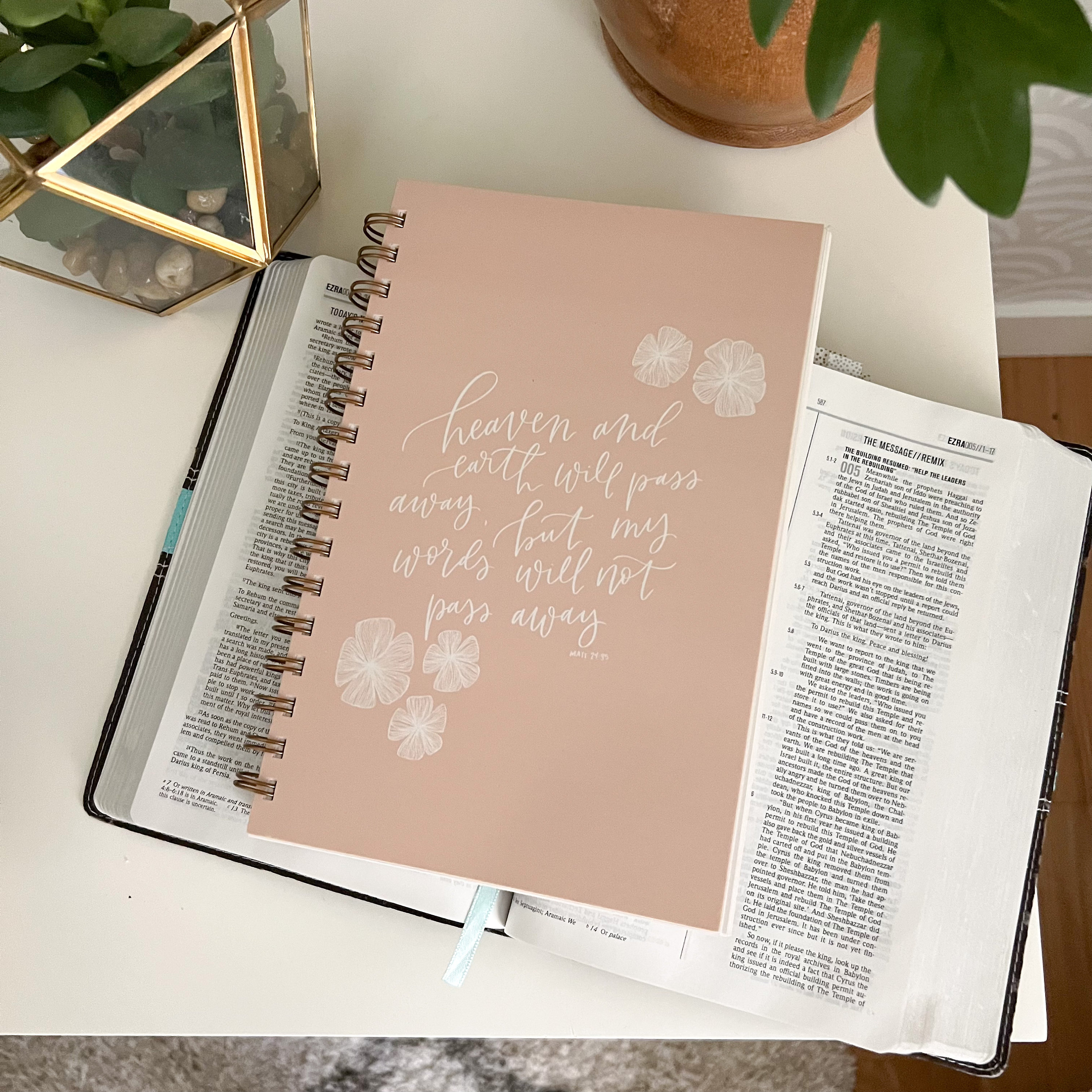 Bible study notepad | Bible study worksheet | Scripture notebook | Christian journal