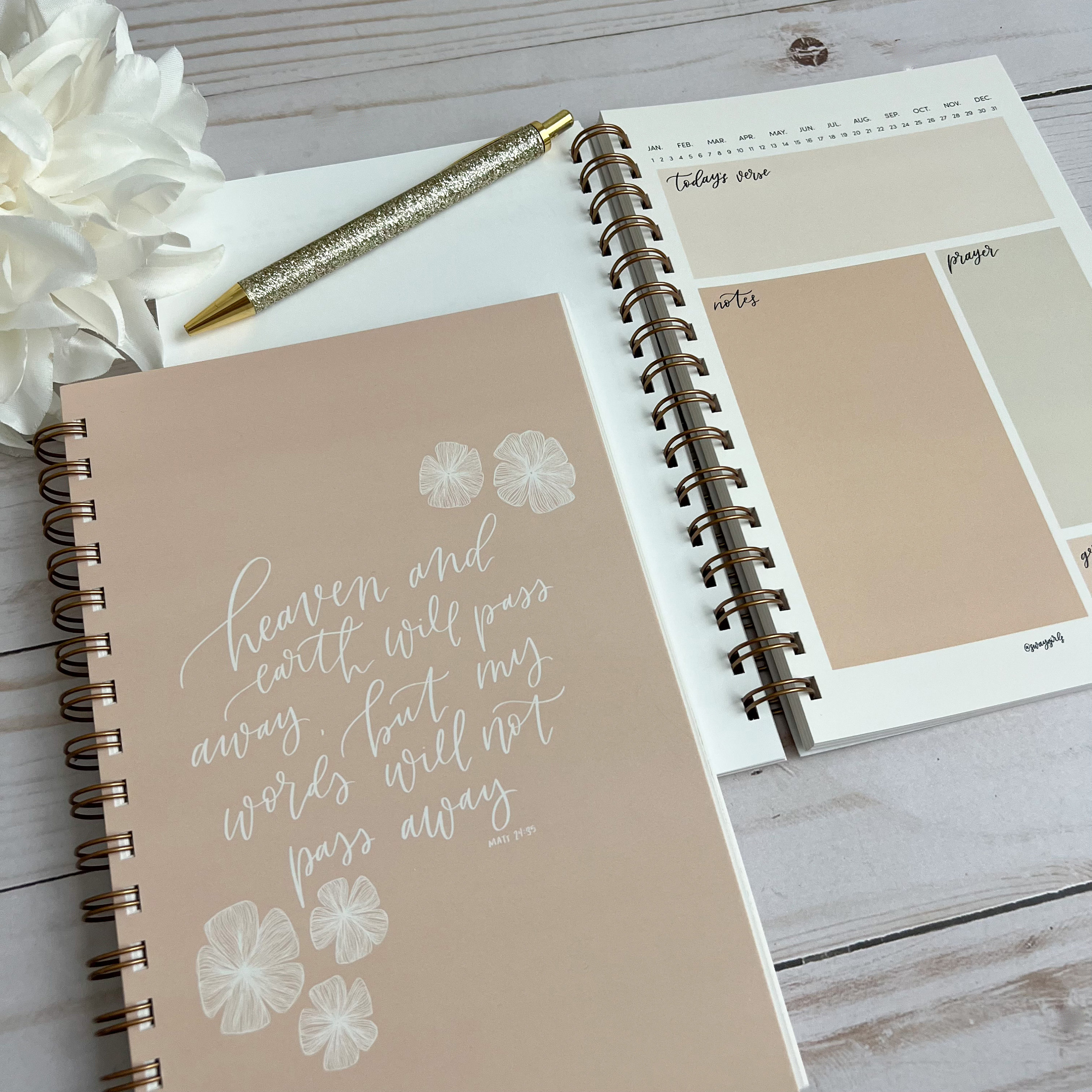 Bible study notepad | Bible study worksheet | Scripture notebook | Christian journal
