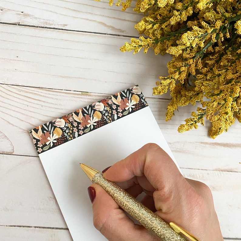 To do list | Custom notepads | Floral notes | Handmade note pads bild 4