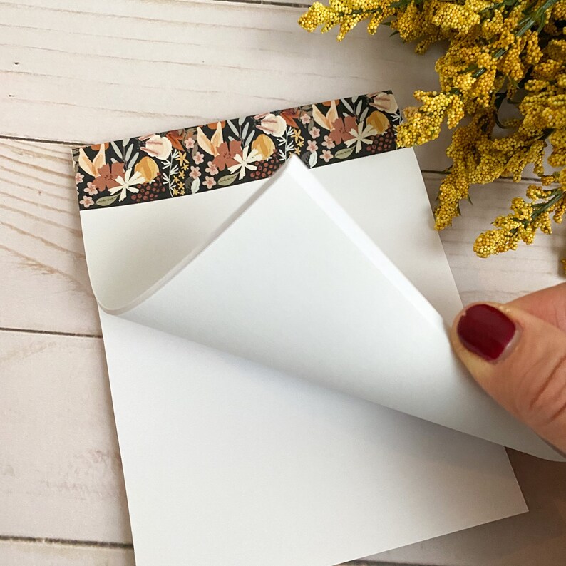 To do list | Custom notepads | Floral notes | Handmade note pads bild 7