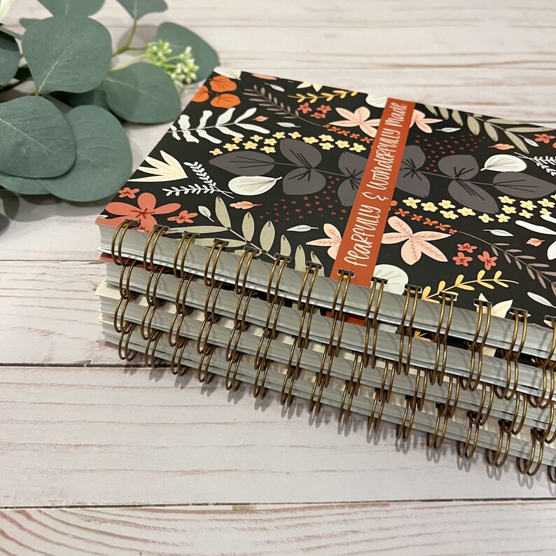 Spiral notebooks | Soft cover journal | Faith notebook | Fearfully & wonderfully made Bible journal bild 3