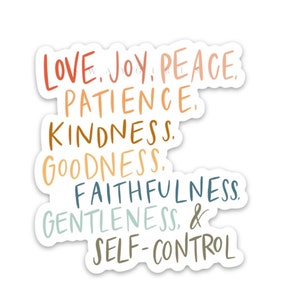 Fruit of the Spirit sticker | Religious stickers | Christian decals | Faith products