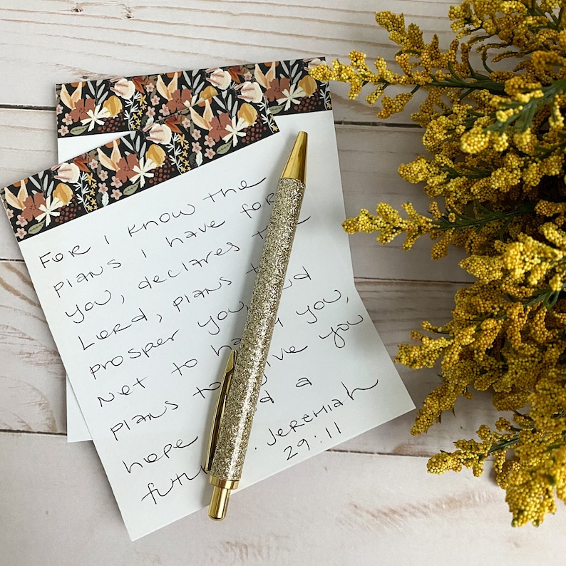 To do list | Custom notepads | Floral notes | Handmade note pads bild 5