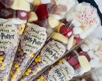 Cornets sucrés thème Harry Potter