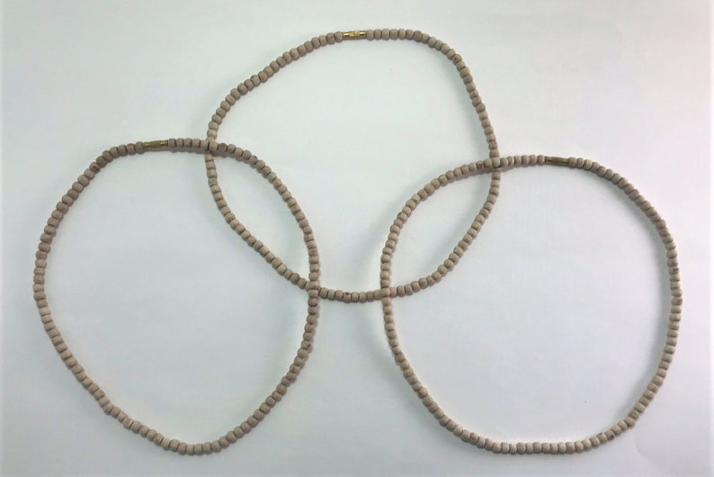 Tulsi Wood Necklace ~ 46cm Set of 3
