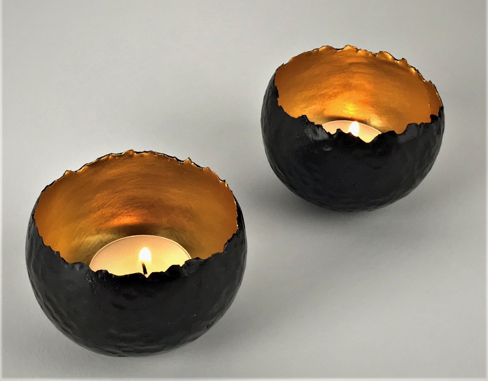 Vintage Bronze Candle Holder with Pure Gold Lining Votive Etsy