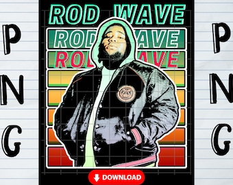 Rod Wave PNG | Graphic Rapper Fan Art | Digital Download