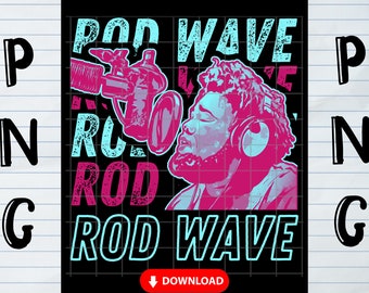 Rod Wave Png, Fan Rod Wave Sublimation PNG, Digital Download Only