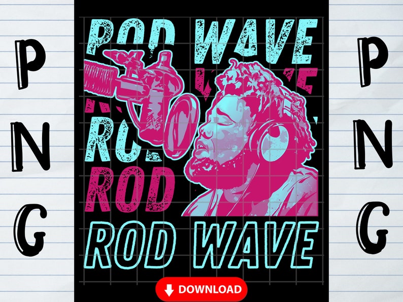 Rod Wave PNG | Fan Art Sublimation Design | Digital Download - Etsy