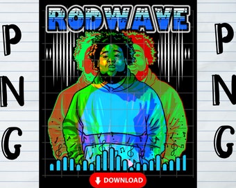 Rod Wave PNG | Fan Art Graphic Design | Instant Digital Download