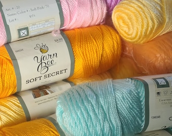 Yarn Bee Soft & Sleek DK Yarn Various Colors New Price per Skein 