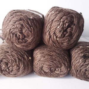 Caron Simply Soft Tweeds, color Taupe, weight 4 yarn, aran yarn, worsted weight yarn, yarn destash