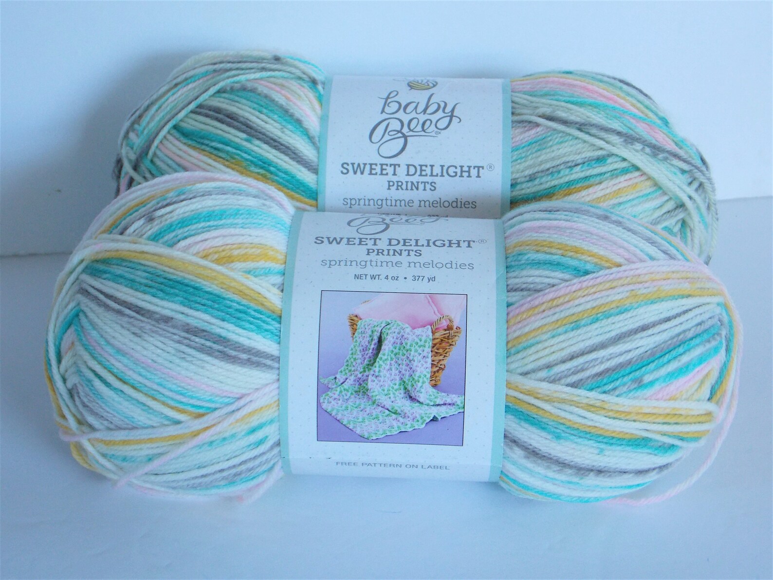 Hobby Lobby Yarn Baby Bee Sweet Delight Prints Color Etsy