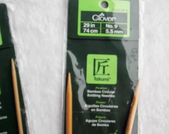Takumi Bamboo Circular Knitting Needles 29", US 9 (5.5 mm)