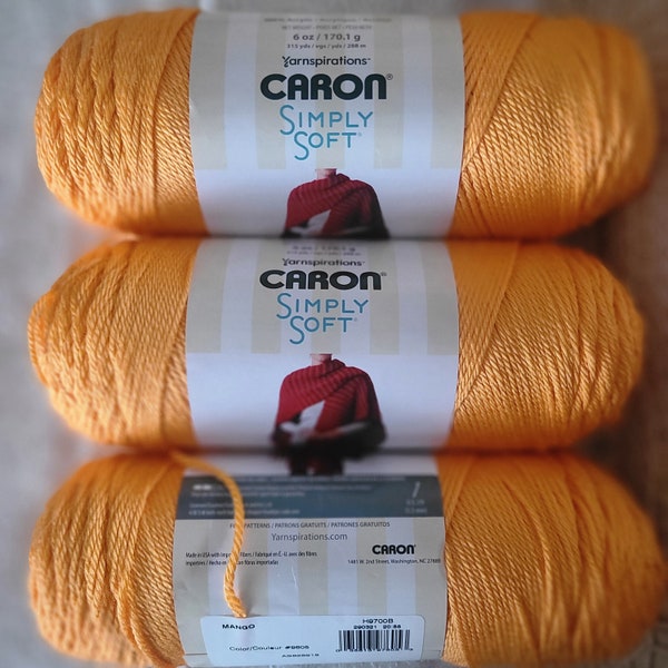 Caron Simply Soft Yarn, 6oz, 315yards, Acrylic Yarn, Knitting Yarn, Crochet Yarn, Yarn lover gift