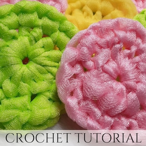 Crochet Pattern Dish Scrubbie, pdf instant download, with video tutorial, dish scrubber tutorial
