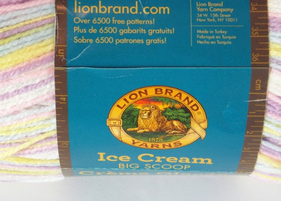 1117 Yards of Yarn, Lion Brand Ice Cream Big Scoop, Color Cotton Candy, Dk  3 Weight, 10 Oz., Destash Yarn, Acrylic Yarn -  Canada