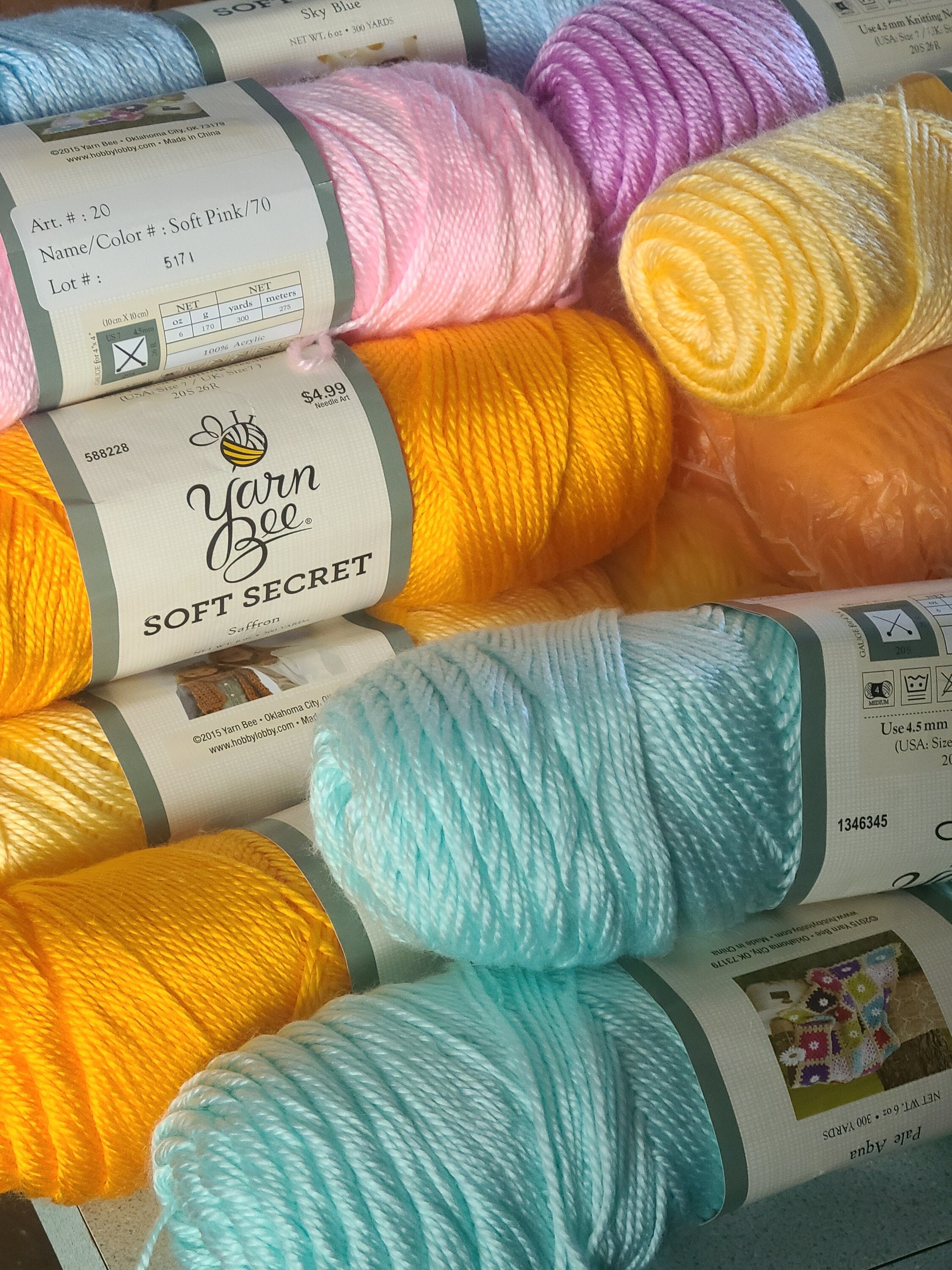 Hobby Lobby - For on-trend colors, soft-as-can-be skeins and a wide  selection of sizes, reach for Yarn Bee! What projects are you working on  right now? Shop Yarn Bee