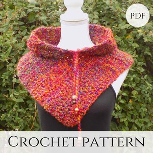 Aleah&#39;s Scarfie, Cowl Crochet Pattern, Infinity Scarf Pattern, Fall and Winter Crochet Pattern