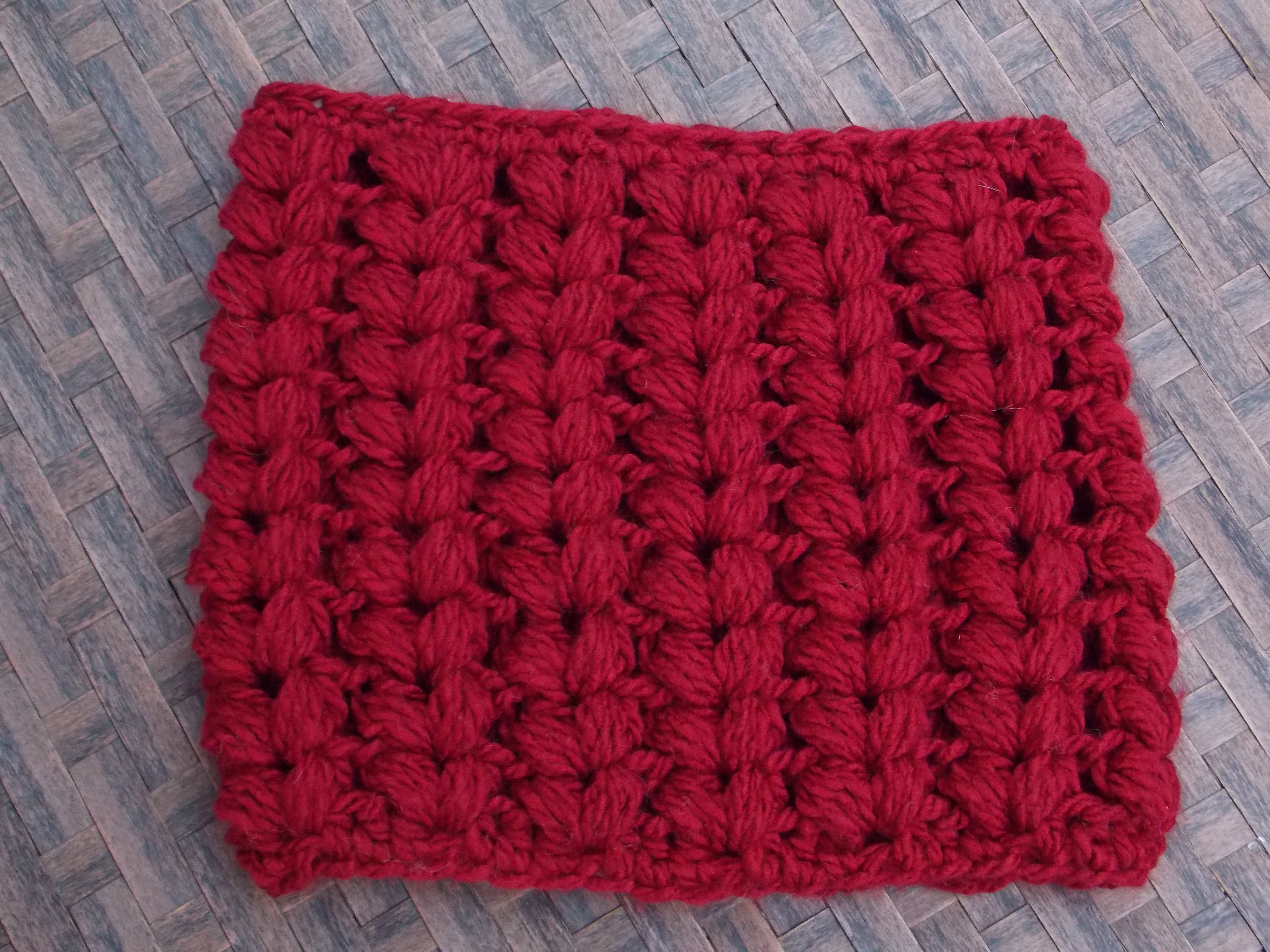 Puff Stitch Cowl Crochet Pattern, Chunky Infinity Scarf (PDF Pattern ...