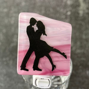 Couple Dancing Fused Glass Night Light