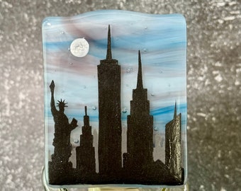 New York Fused Glass Night Light