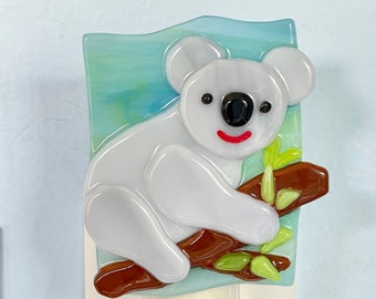 Koala Fused Glass Night Light