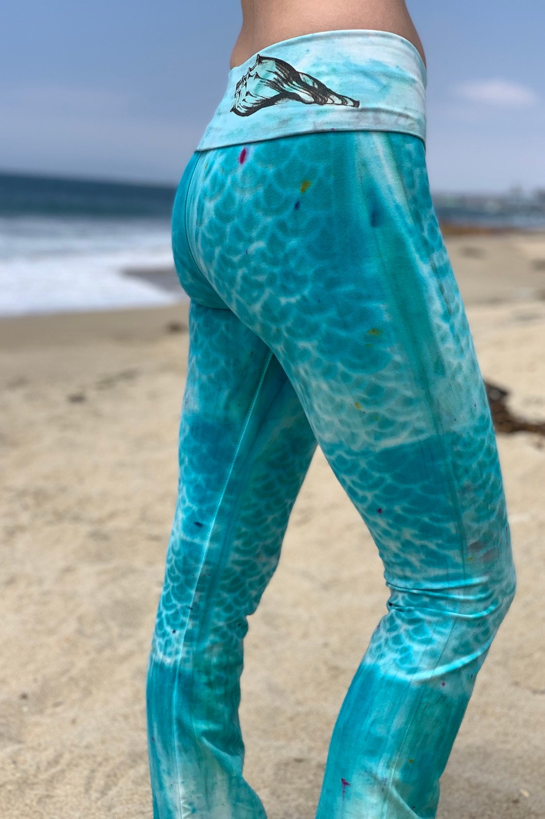Mermaid Yoga Pants Etsy