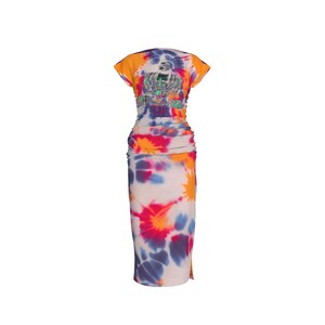 Buddha Lotus Sanskrit Tye Dye Bamboo Tencel Dress