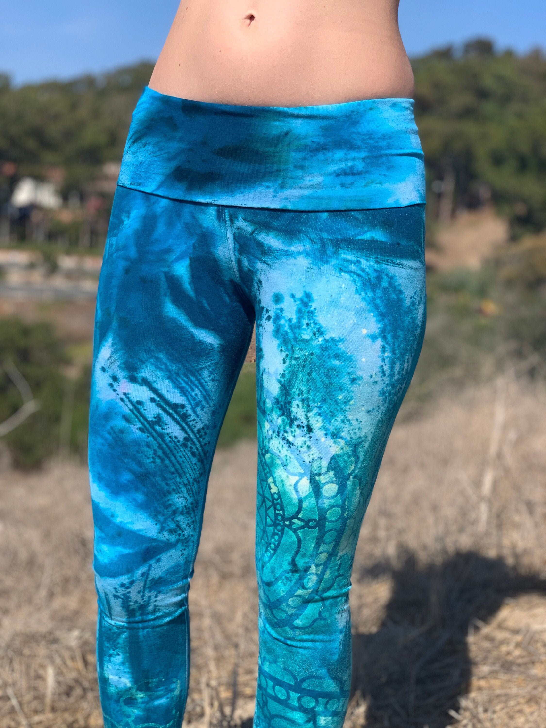 Blue Dream Yoga Pants | Etsy
