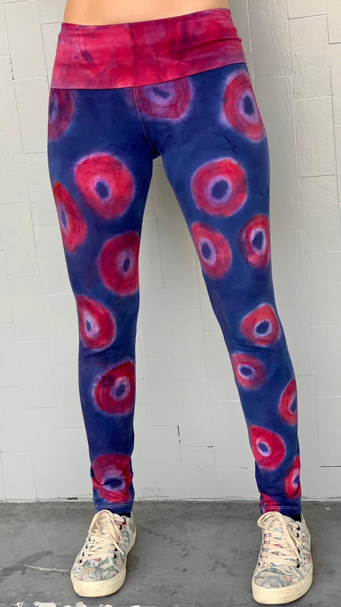Phisherman Phish Donuts Red and Blue Phish Yoga Pants