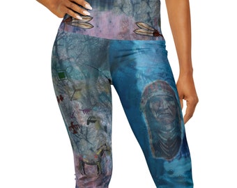 Founding Feathers Capri Leggings