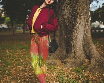 Watermelon Wet Yoga Leggings