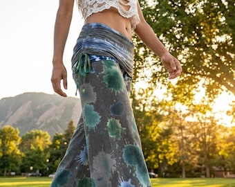 WAP Splash Women's High Waist Wide Leg Pants