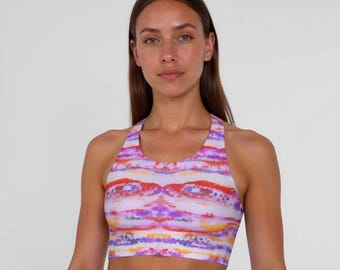 Aborigine Stripes and Stars Sports Bra