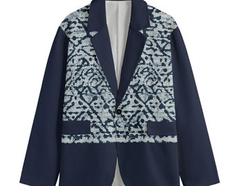 Shibori Scribe Cotton Blazer