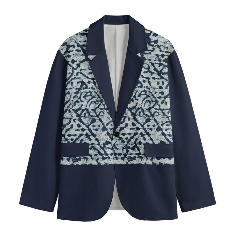 Shibori Scribe Cotton Blazer