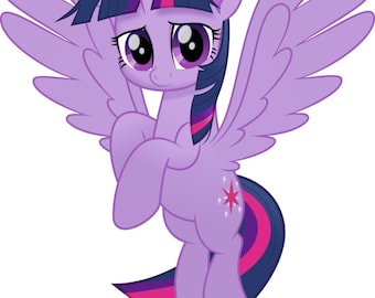 Twilight Sparkle My Little Pony Iron On Transfer 5/"x5.75/" for LIGHT Fabric