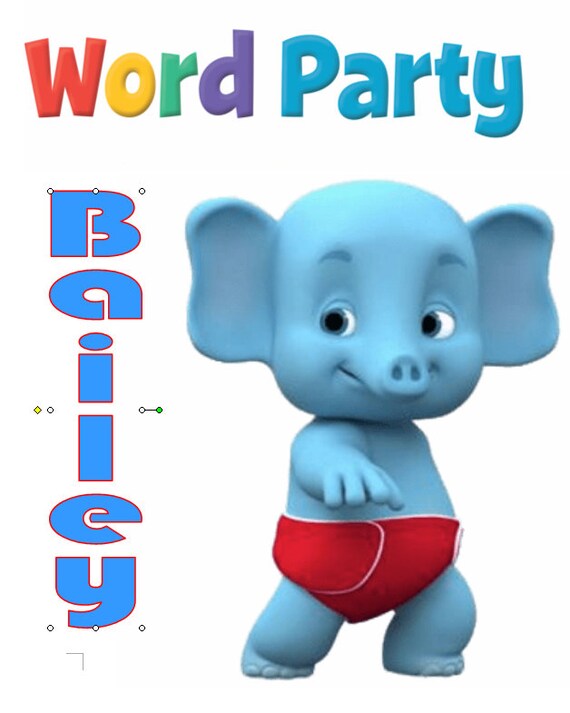 bailey elephant word party