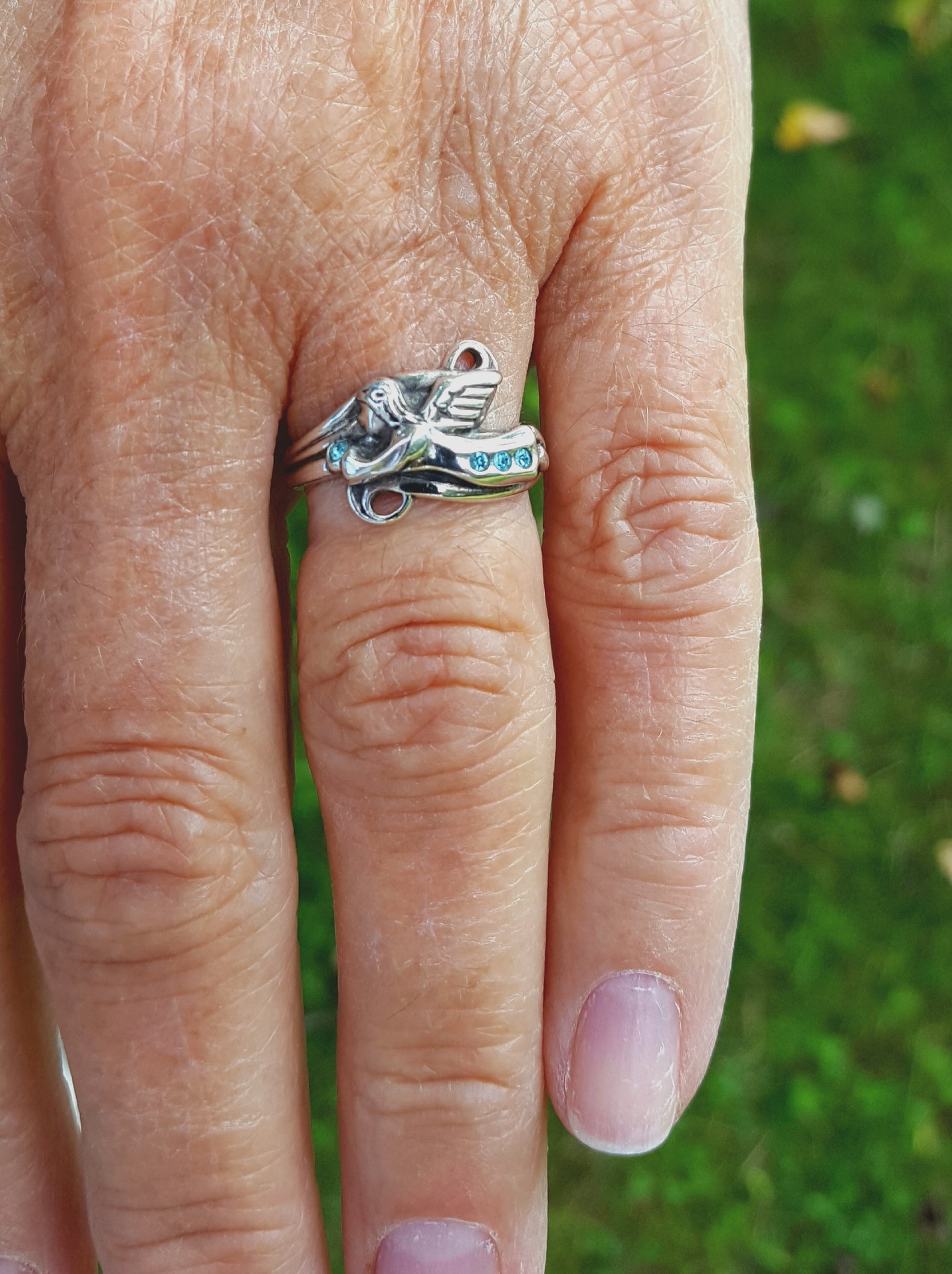 Angel Ring Sterling Angel Ring - Etsy