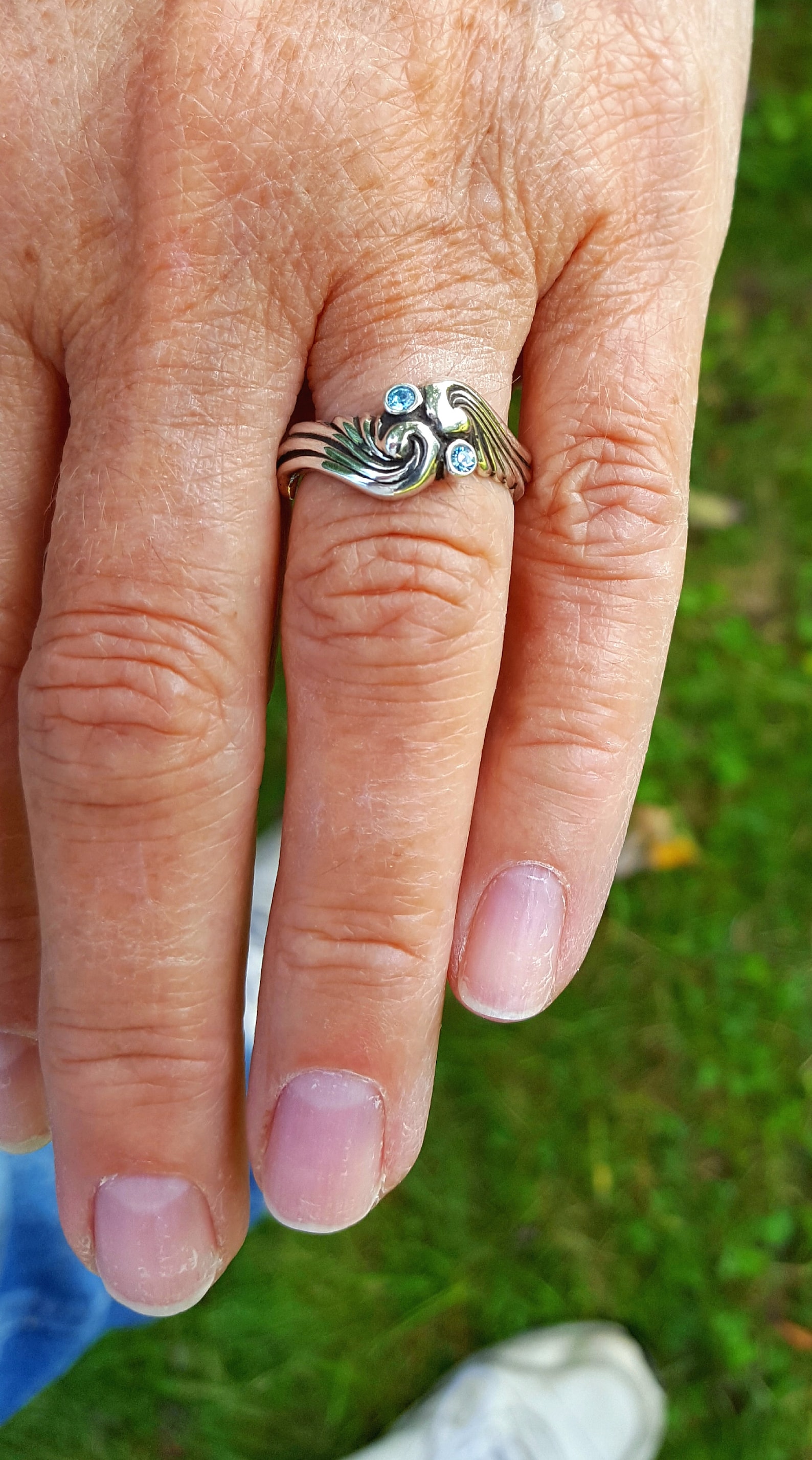 Angel Wings Ring Angel Wings Sterling Silver Ring Sterling Etsy