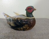 Vintage 1950 39 s Ceramic Pheasant Planter