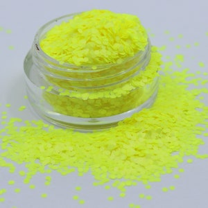 Banana elettrizzata - Glitter giallo da 1 mm Glitter sfuso per nail art, viso, corpo, capelli, bicchieri, forniture per l'artigianato, forniture di resina, glitter Freshie