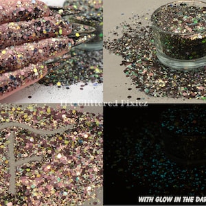 UNCLE FESTER Mélange de paillettes scintillantes et amusantes, brillantes et amusantes pour nail art, visage et corps, gobelets Artisanat et fourniture de résine, paillettes fraîches