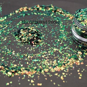 SIRENS SONG Farbschicht Shardz Unregelmäßiger Glitzer Spaß Lose Glitzer für Nailart Haare Gesicht Tumbler Handwerk Kunstharz Versorgung Freshie Glitter