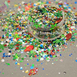 CHRISTMAS IN WHOVILLE - Winter Glitter mix Loose glitter for nail art, face, hair, tumblers, craft supply, resin supply, freshie glitter