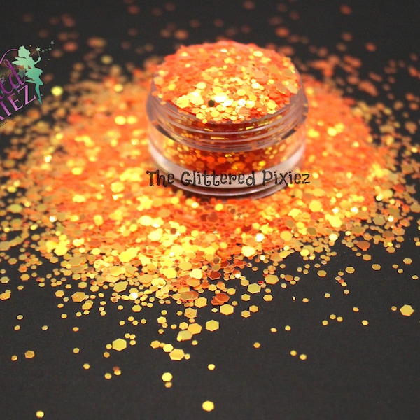 SOLAR FLARE Glow In The Dark Glitter mix Fun Loose Glitter for Nail art Hair Face Body Tumblers Craft supply Resin supply Freshie Glitter