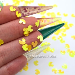 RUBBER DUCKY form Glitter Super liebenswert Loser Glitter für Nailart Haare Gesicht Fun Körper Tumbler Bastelbedarf Harz lieferung Freshie Glitter