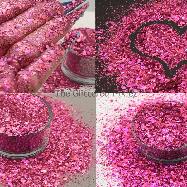 DELILAH Mermaid / Dragon scale glitter mix - Fun Loose Glitter for Nail art Hair Face Craft supply Resin supply Freshie Glitter